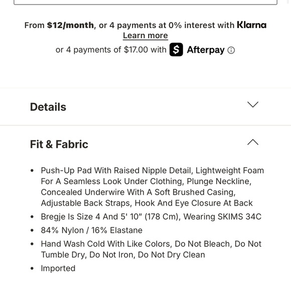 🍄‍🟫SKIMS Ultimate Nipple Push Up Bra in Sand - Picture 7 of 8